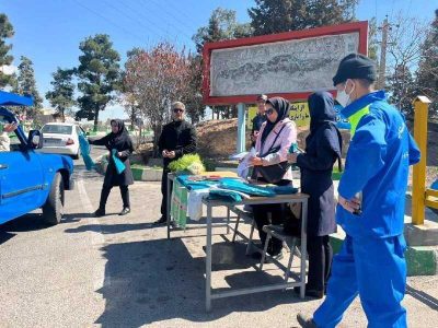 جمع آوری ۱۲۰۰ کیلوگرم پسماند خشک از بوستان جنگلی سرخه‌حصار