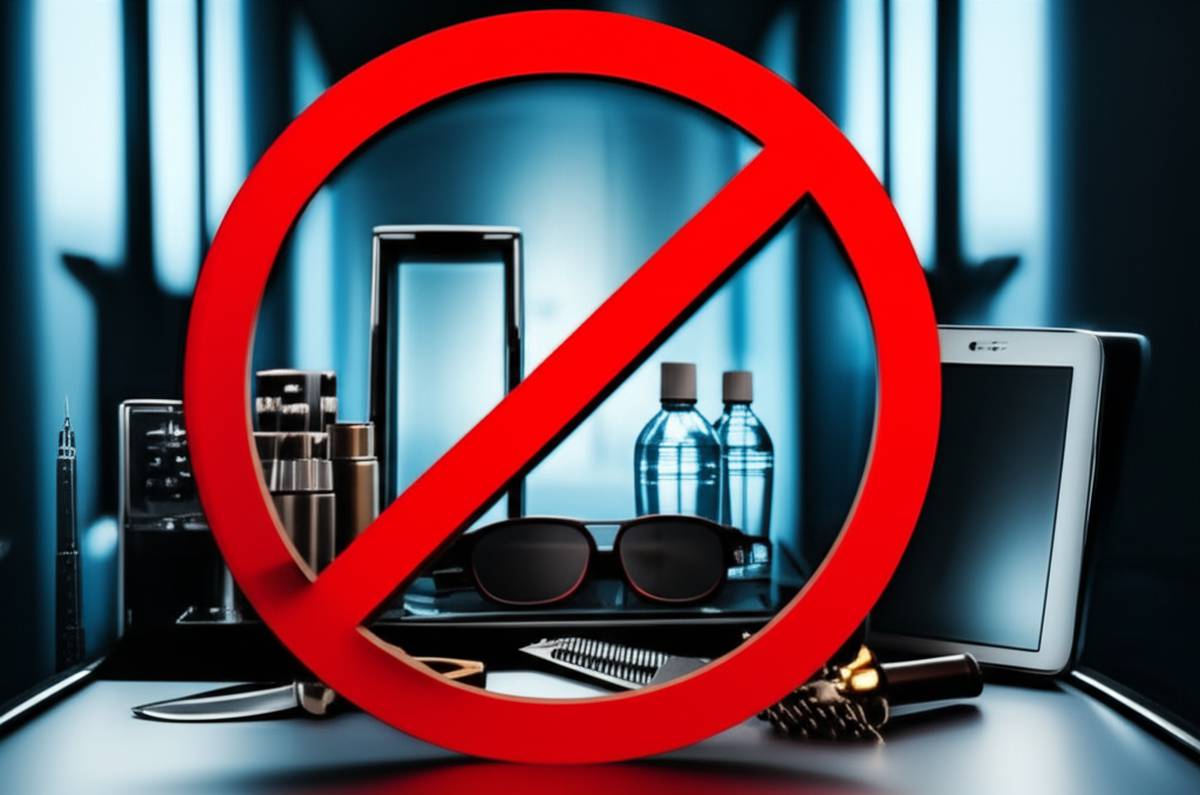 وسایل ممنوعه در هواپیما | هر آنچه باید قبل از پرواز بدانید