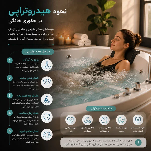 مزایای هیدروتراپی در جکوزی