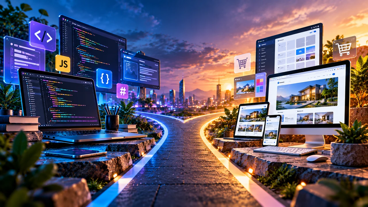 برای طراحی سایت از کجا شروع کنیم؟ نقشه راه کامل یادگیری